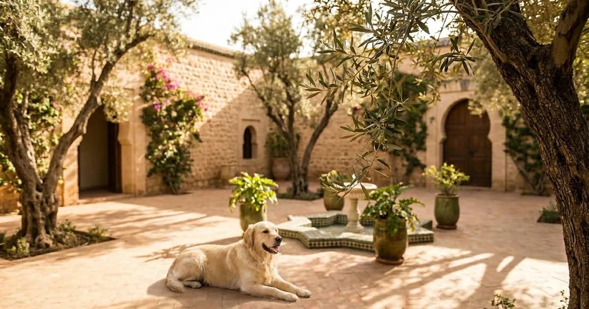 The Golden Retriever in Morocco: Character, Heat and Care